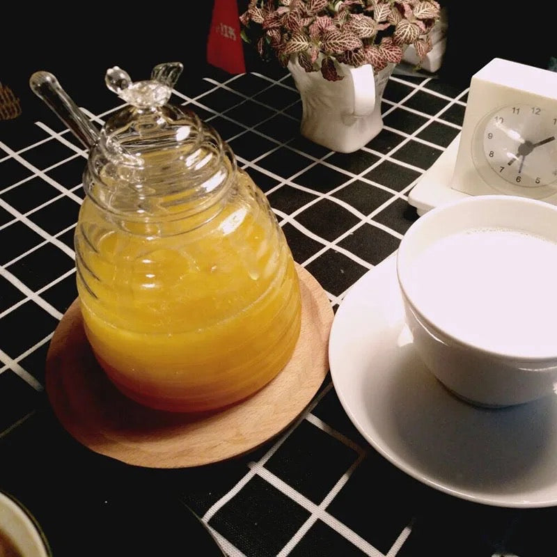 Beehive Glass Honey Jar