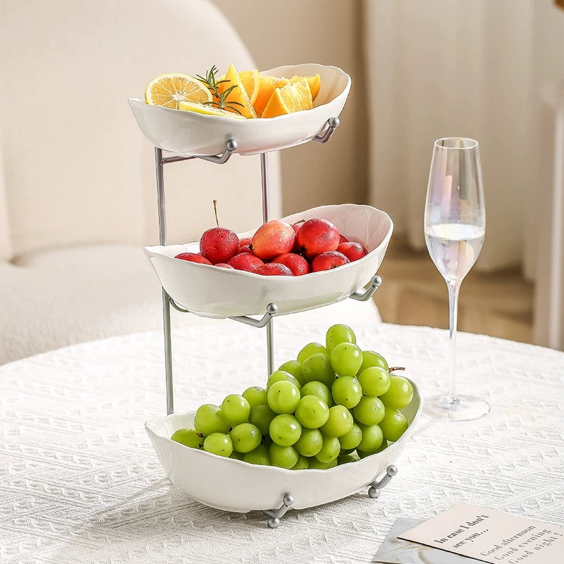 Three Tier Ceramic Bowl