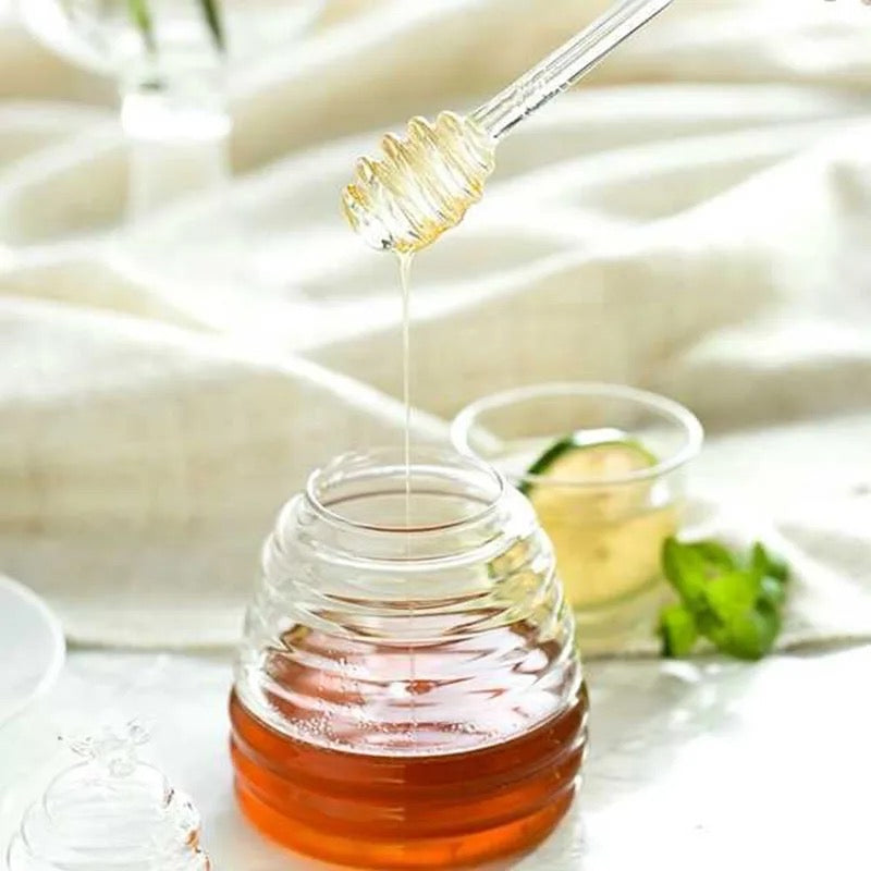 Beehive Glass Honey Jar