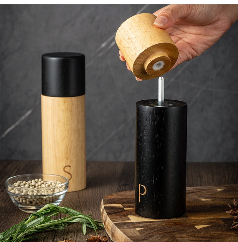 Salt and Pepper Oak Grinders