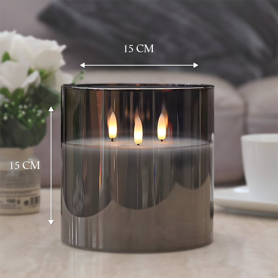 3-Wick Flameless Candle