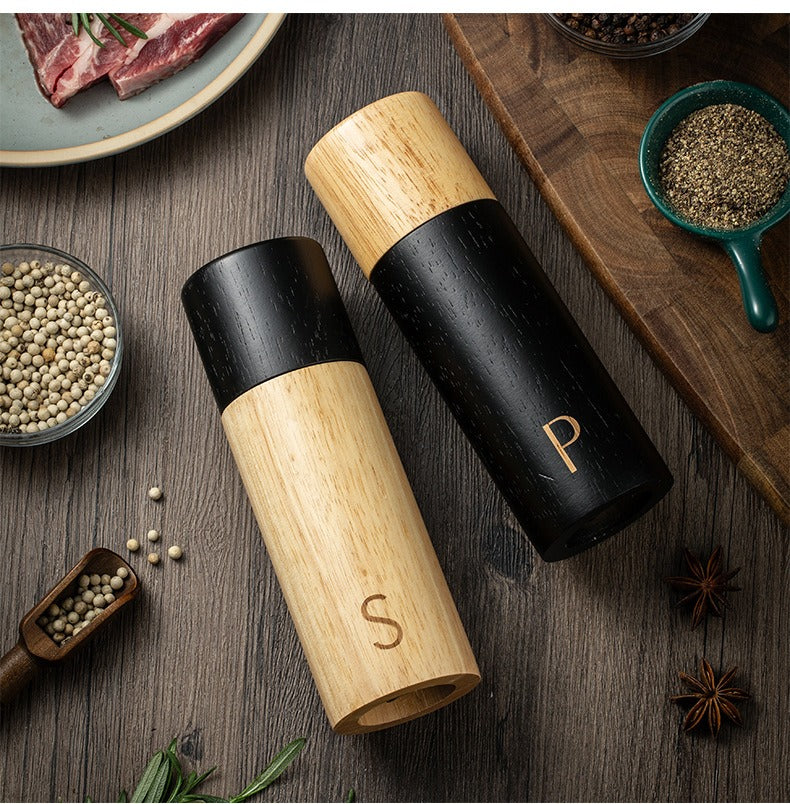 Salt and Pepper Oak Grinders