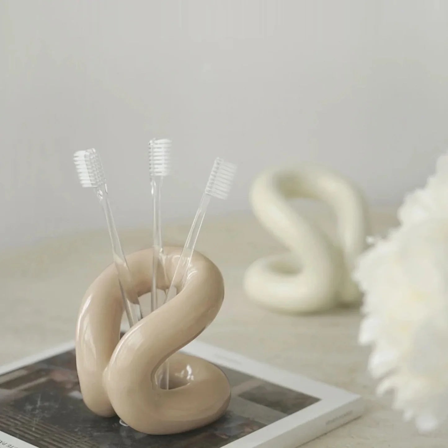 The Ceramic Brush Holder