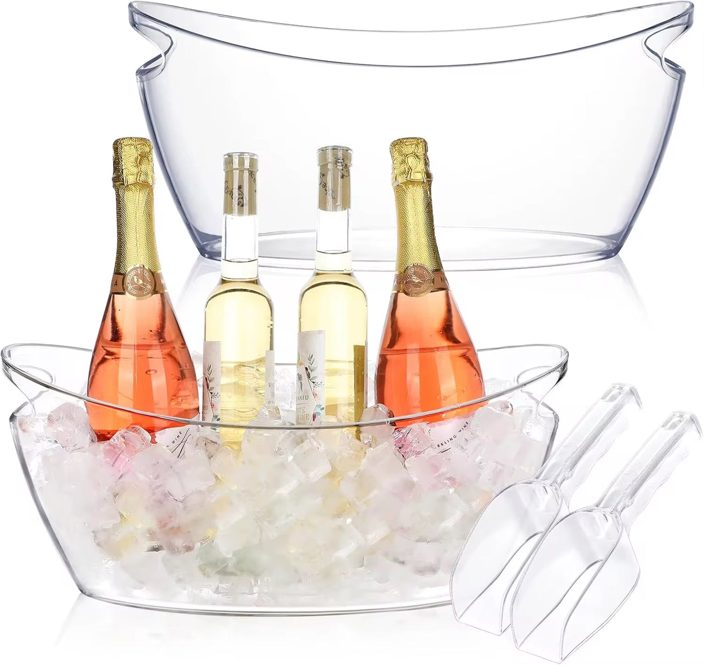 Acrylic Party Ice Bucket – 5.5L Capacity