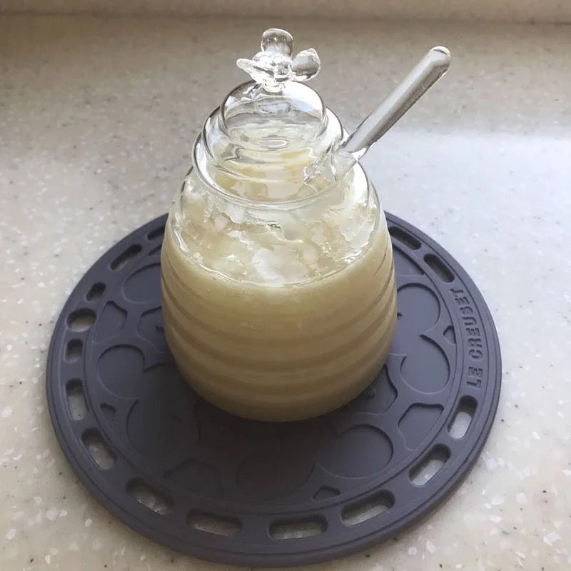 Beehive Glass Honey Jar