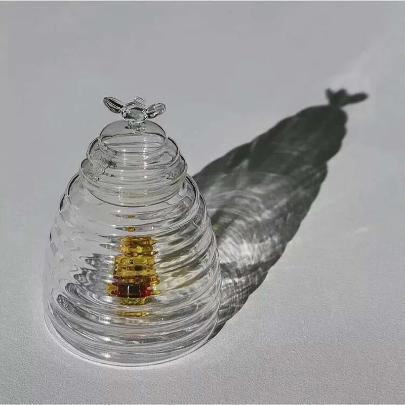 Beehive Glass Honey Jar