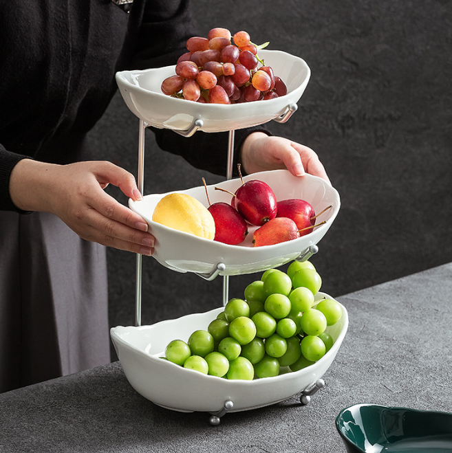 Three Tier Ceramic Bowl