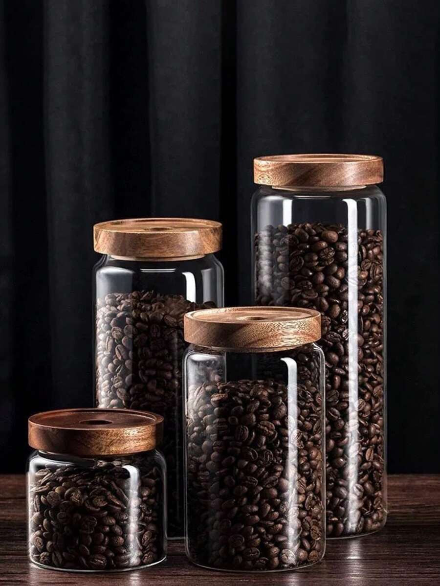 Glass Pantry Jars ( Set of 3 )