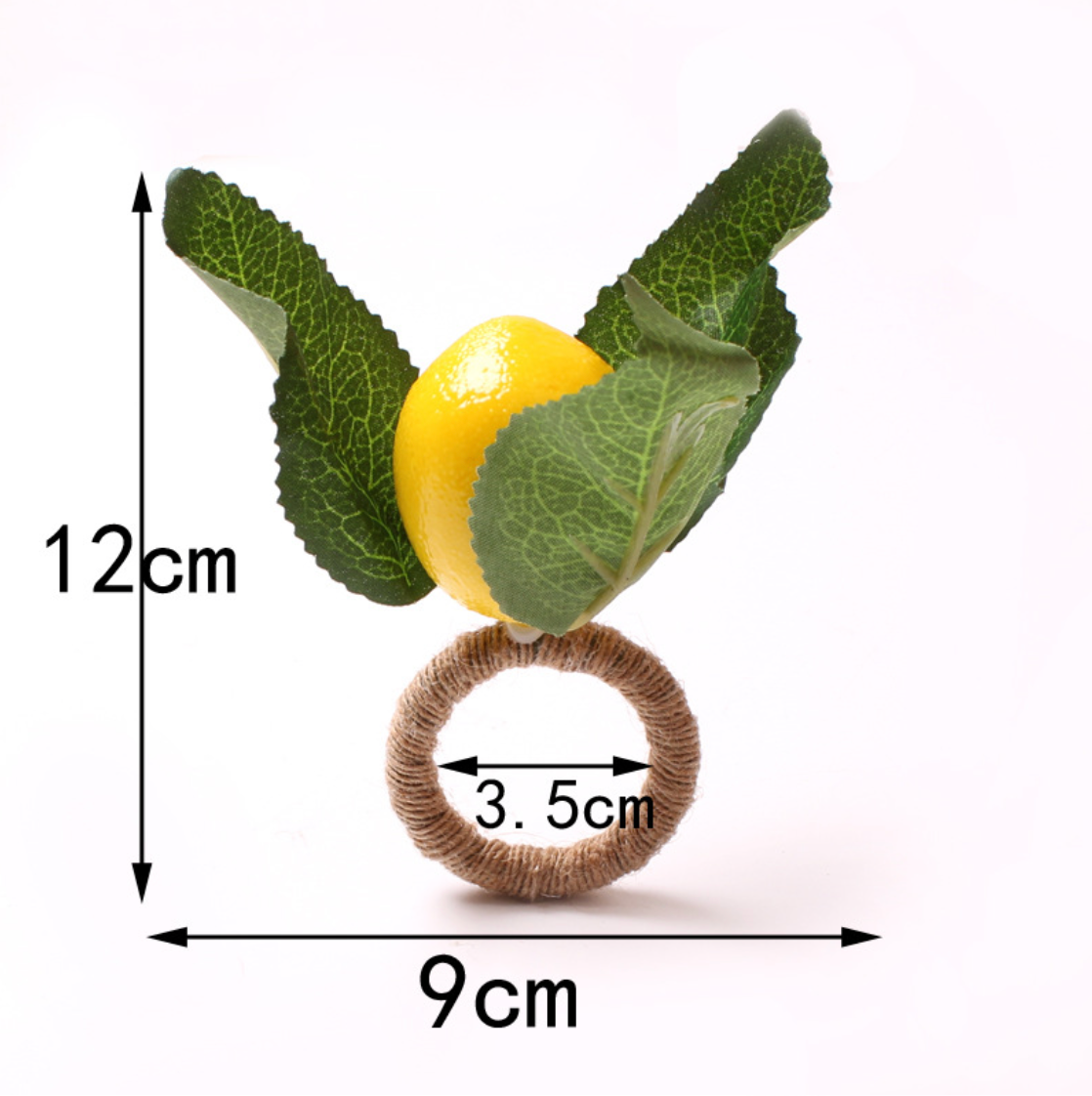 Lemon Napkin Rings (Set of 6)