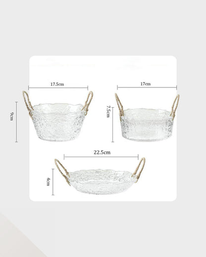 The Glass Basket Bowl Set