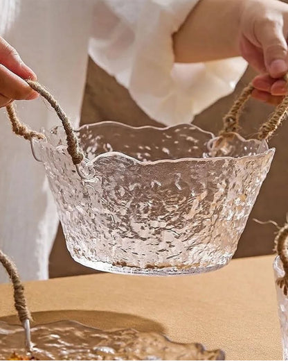 The Glass Basket Bowl Set