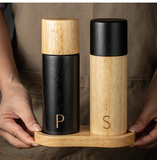 Salt and Pepper Oak Grinders