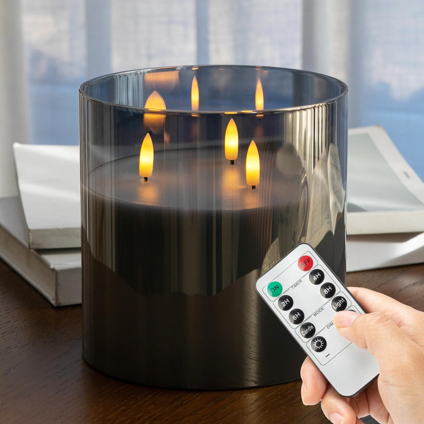 3-Wick Flameless Candle