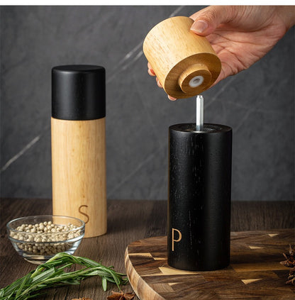 Salt and Pepper Oak Grinders