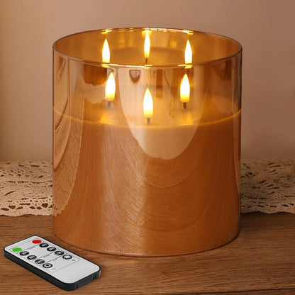 3-Wick Flameless Candle