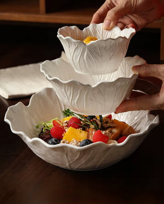 Vintage Cabbage Bowl Set – Set of 3