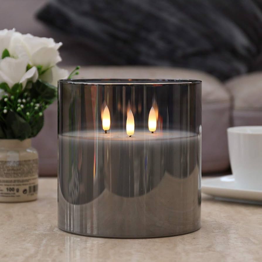3-Wick Flameless Candle