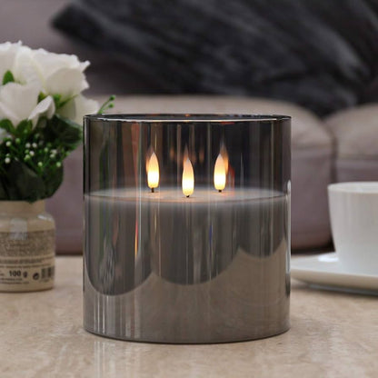 3-Wick Flameless Candle