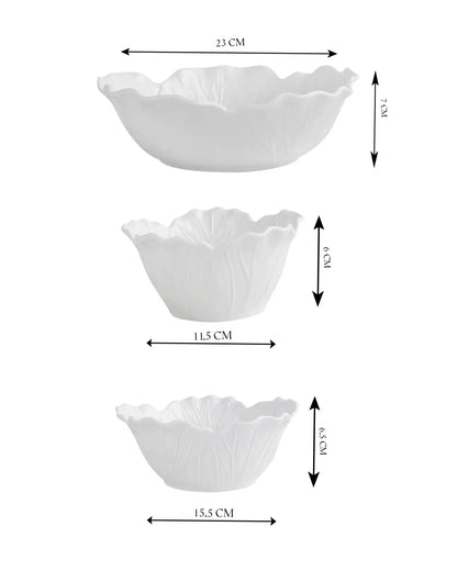 Vintage Cabbage Bowl Set – Set of 3