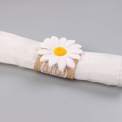 Flower Napkin Rings (Set of 6)