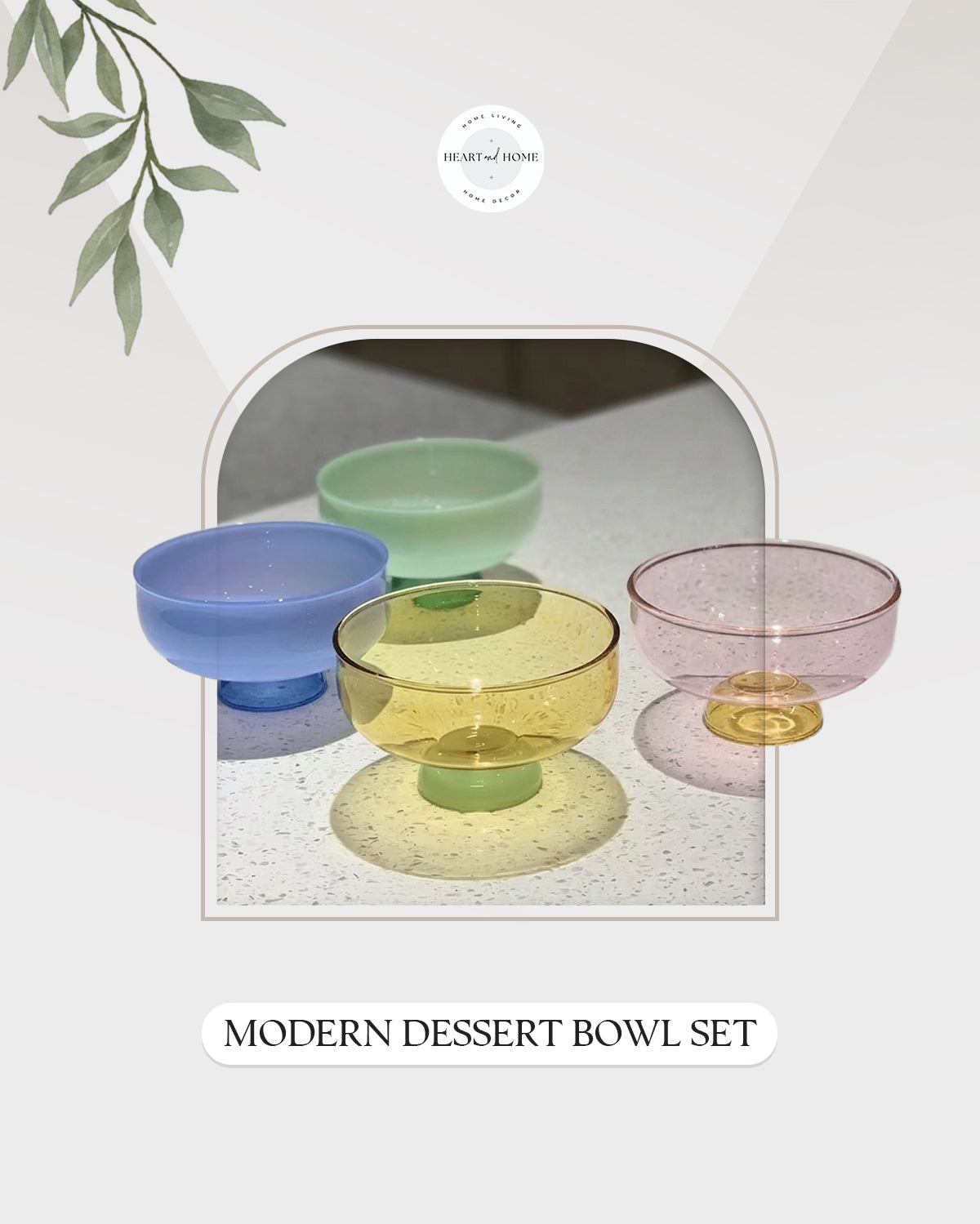 Modern Glass Dessert Cups