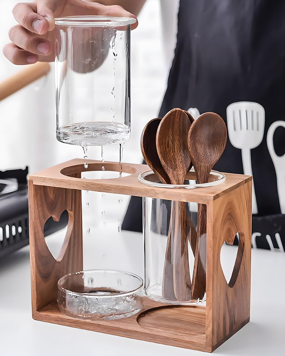 Wooden Cutlery Holder