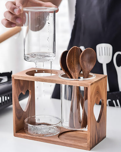 Wooden Cutlery Holder