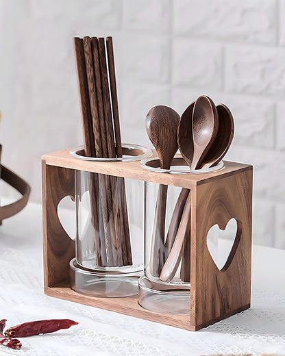 Wooden Cutlery Holder