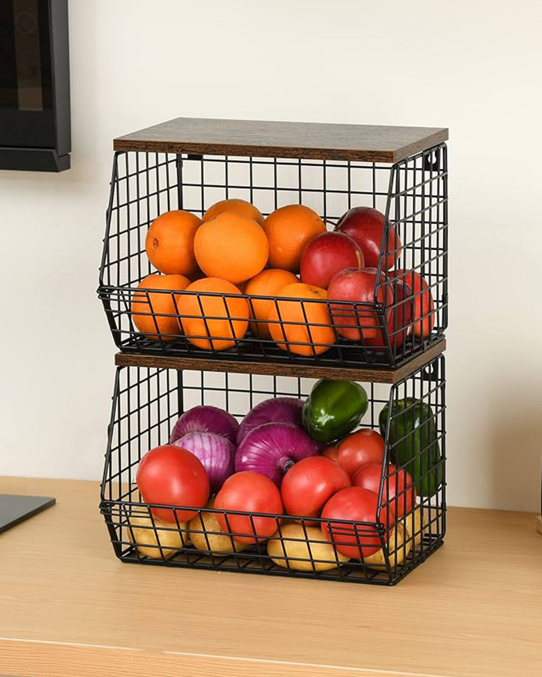 2 Tier Wire Fruit Basket